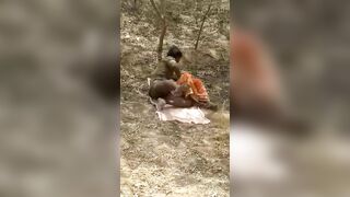 Poor desi couple fucking outdoors