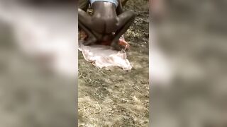 Poor desi couple fucking outdoors