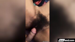 19 years old cousin gets tight hairy pussy fucked