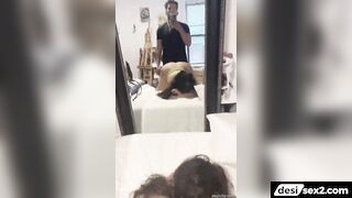 NRI bhabhi nutted by black guy in mirror sex selfie
