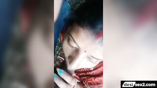 Horny bhabhi sucking devar in the jungle