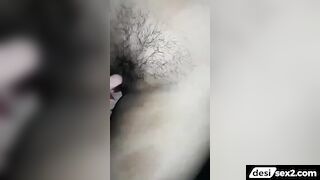 Horny brother filming hairy pussy of sleeping sister