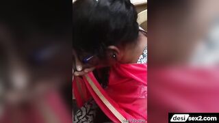 Shy marathi office girl sucking her boss