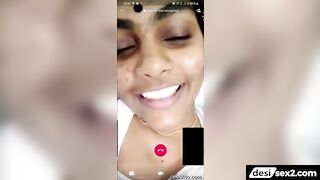 Mallu girlfriend shows her boobs in video call