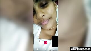 Mallu girlfriend shows her boobs in video call