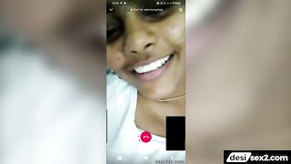 Mallu girlfriend shows her boobs in video call