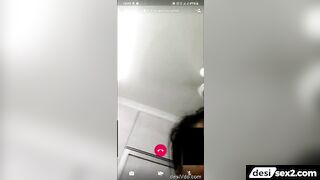 Mallu girlfriend shows her boobs in video call