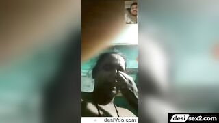 Village aunty shows boobs in video call