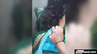 Padosan bhabhi lifted saree and got doggy fucked