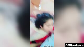 Shy saali sucking on jija's cock