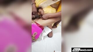 Saree wearing Indian sheamales in anal porn video