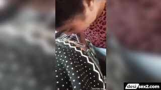 Sexy Punjabi bhabhi sucking lund and licking balls