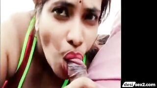 Busty telugu woman in hot car sex video