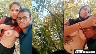 Office ki nayi ladki ke chhote boobs ka sucking video