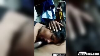 Dehati kannada bhabhi mouth fucking with big cock